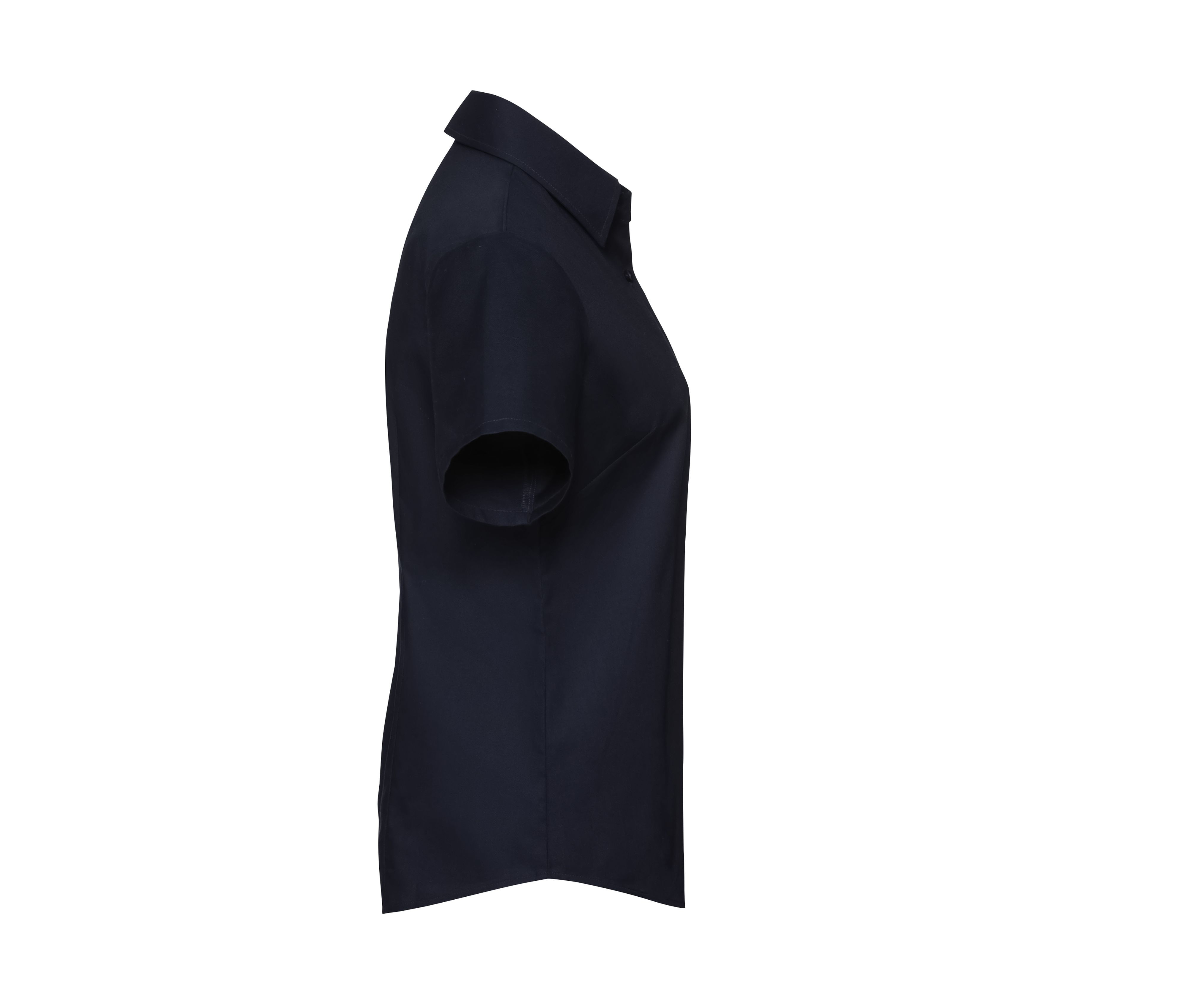 LADIES' SHORT SLEEVE TAILORED OXFORD SHIRT