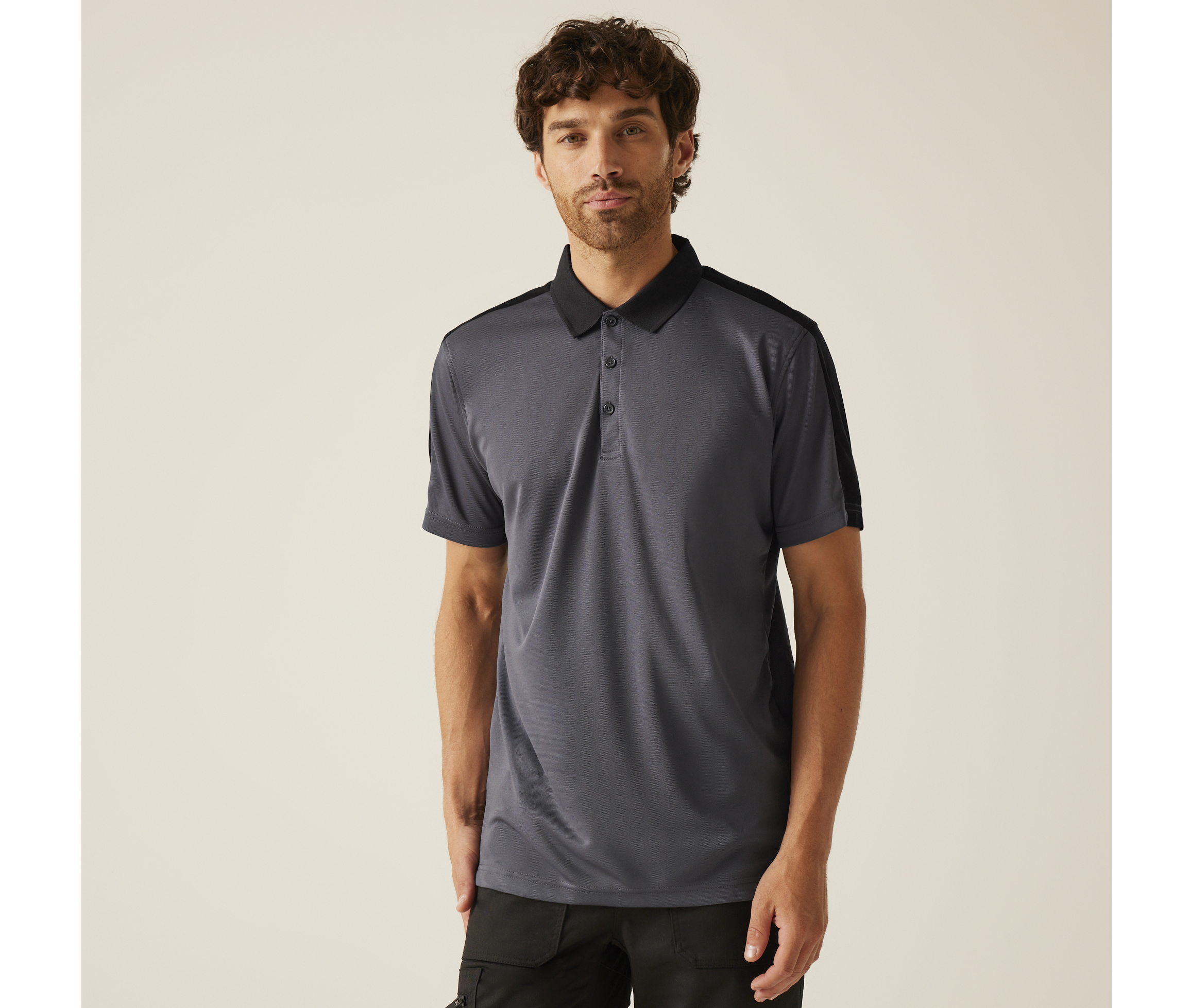 CONTRAST COOLWEAVE POLO