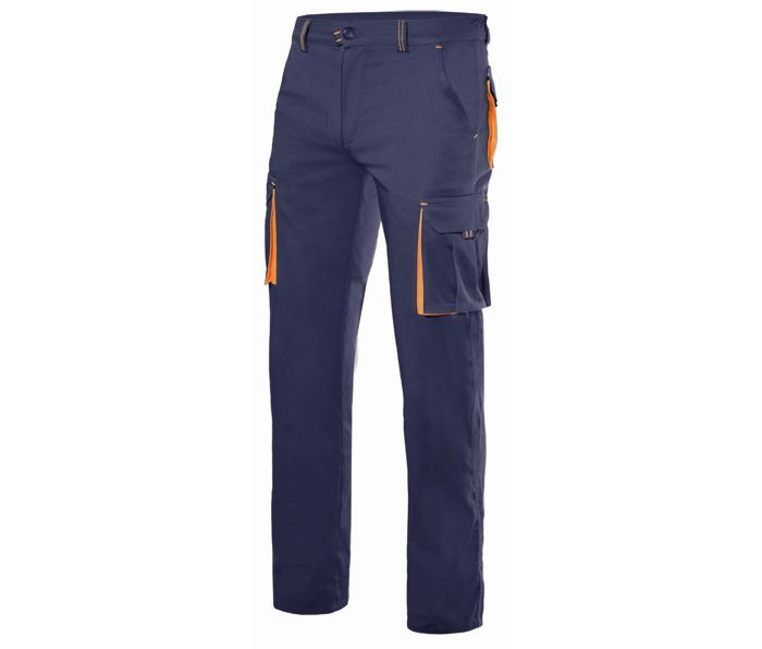 PANTALON STRETCH MULTIPOCHES BICOLORE