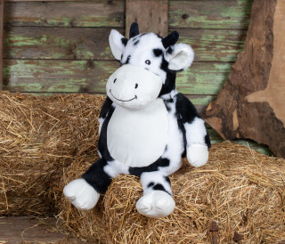 ZIPPPIE BLACK AND WHITE COW