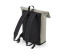 MATTE PU ROLL-TOP BACKPACK